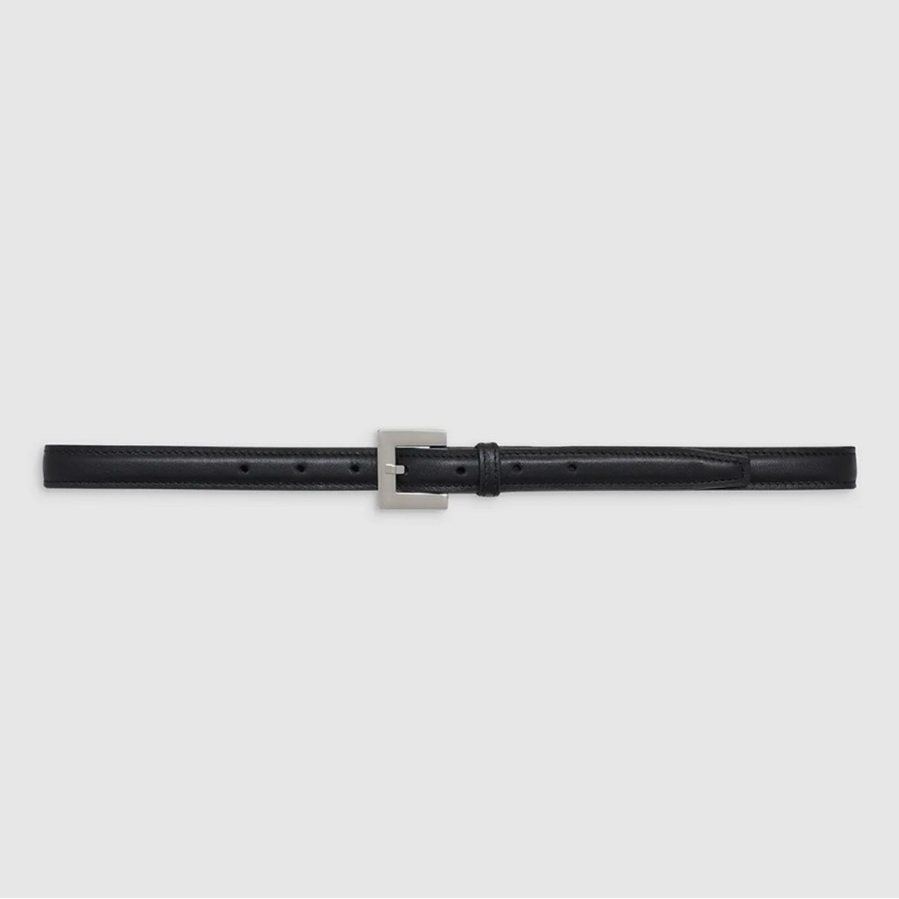 Anine Bing Nicola Belt in Black and Silver M/L (NWT) - Picture 1 of 5
